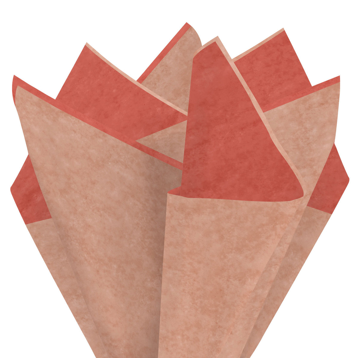 Hallmark Solid Coral/Peach/Ivory 3-Pack Assortment Tissue Paper, 12 sheets