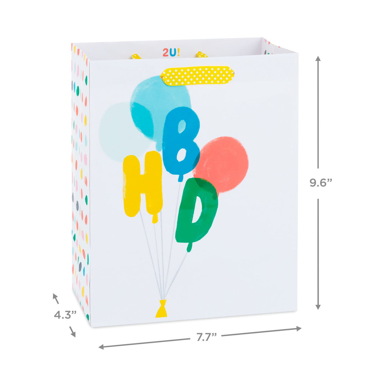 Hallmark 9.6" Happy Birthday Balloons Medium Gift Bag