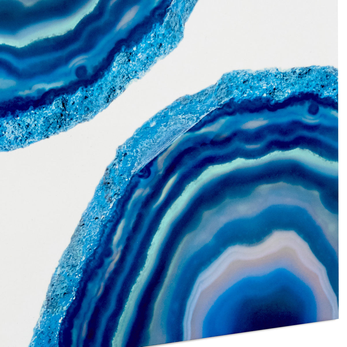 Hallmark 9.6" Blue Geodes on White Medium Gift Bag