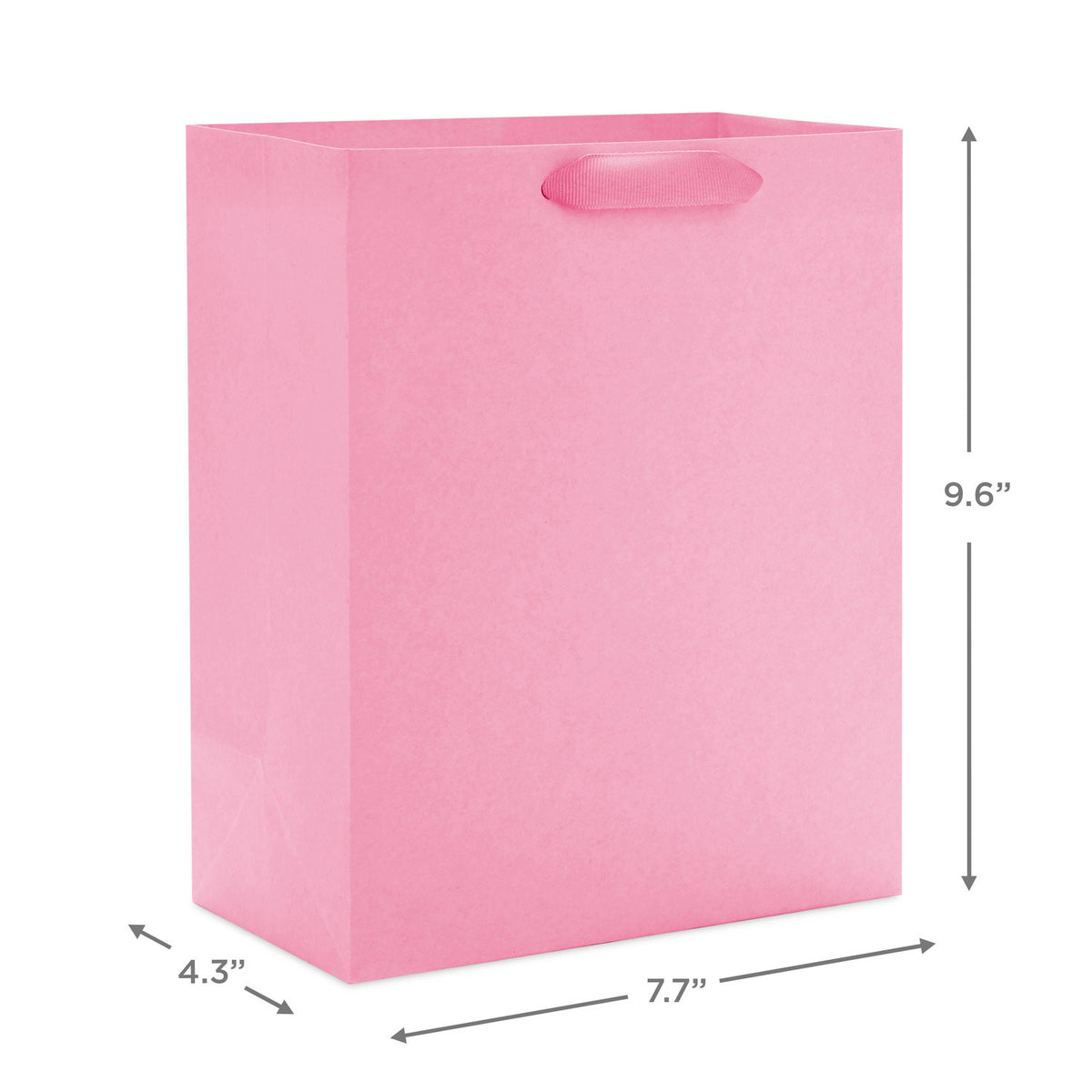 Hallmark 9.6'' Solid Pink Medium Gift Bag