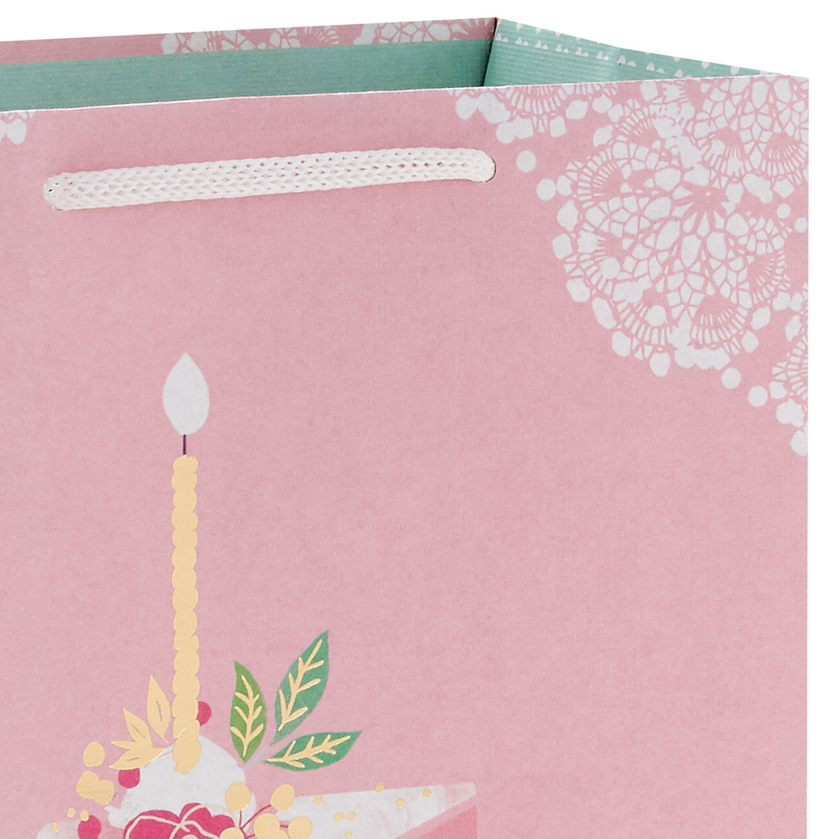 Hallmark 9.6'' Elegant Cake Slice Medium Birthday Gift Bag