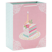 Hallmark 9.6'' Elegant Cake Slice Medium Birthday Gift Bag