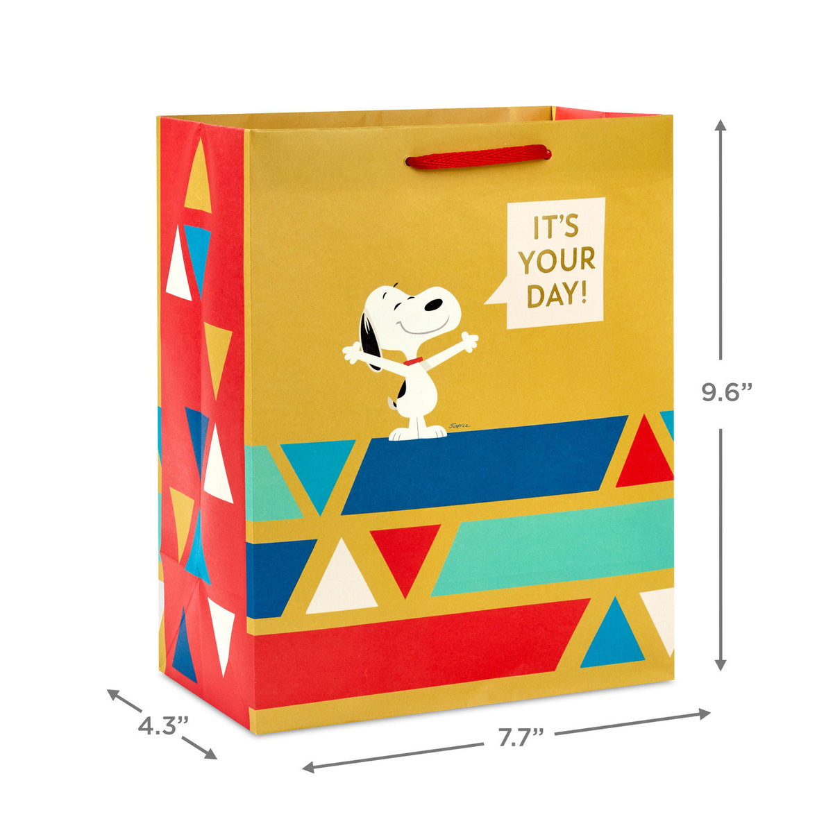Hallmark 9.6'' Peanuts® It's Your Day Medium Gift Bag