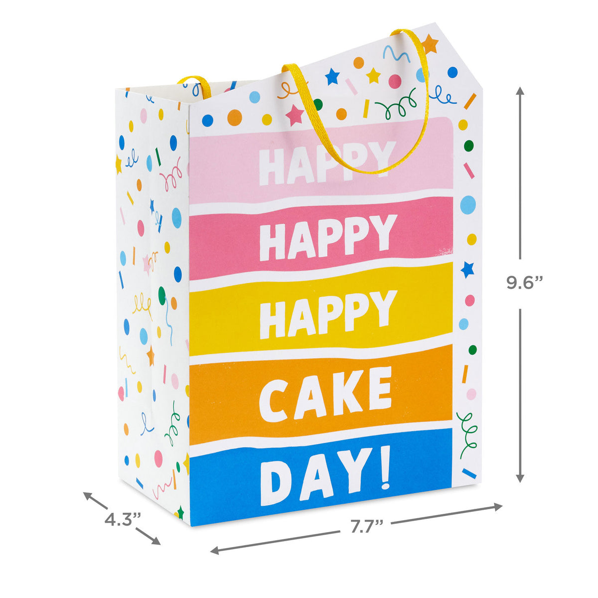 Hallmark 9.6'' Happy Cake Day Medium Birthday Gift Bag