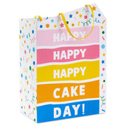 Hallmark 9.6'' Happy Cake Day Medium Birthday Gift Bag