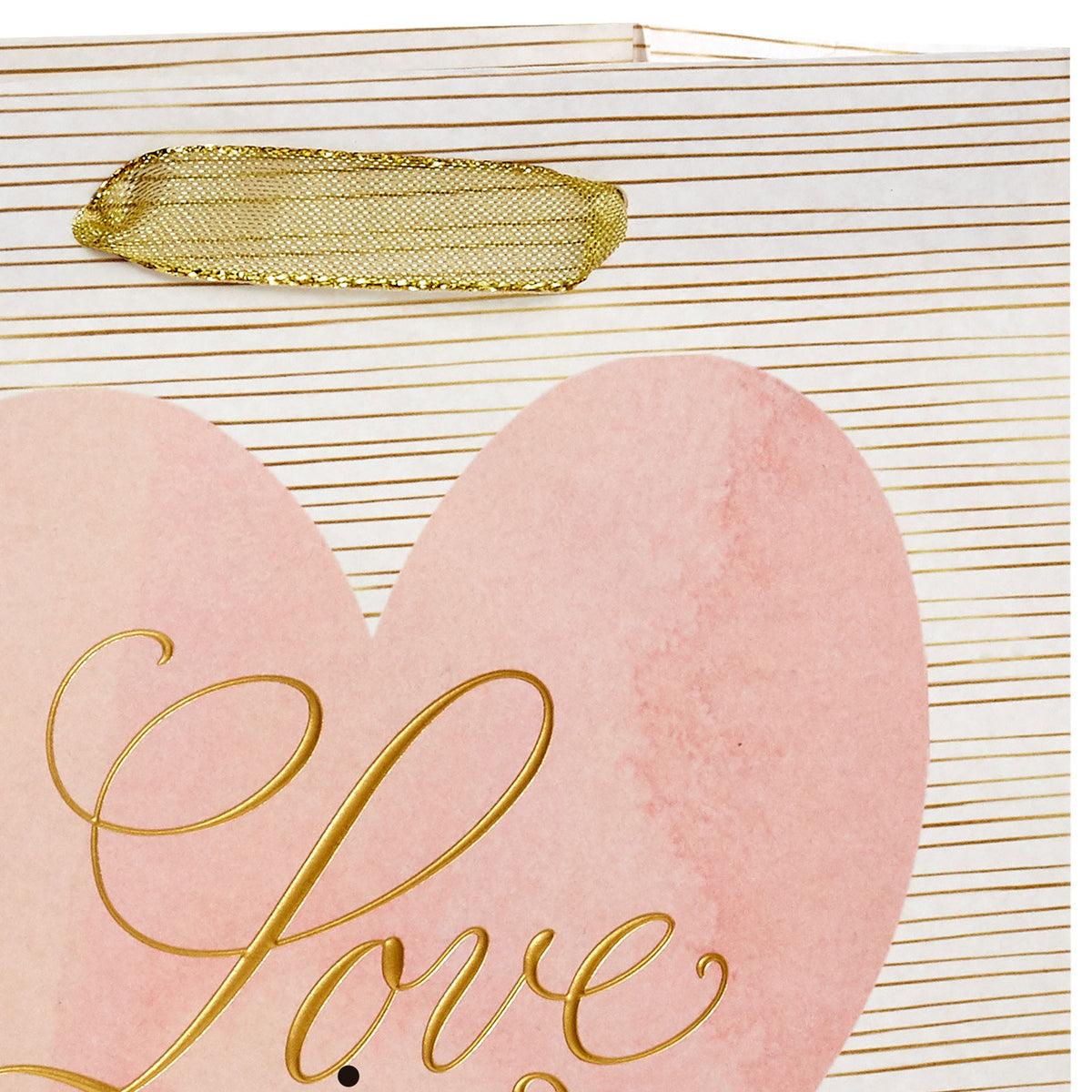 Hallmark 9.6'' Love Lettering on Pink Medium Gift Bag