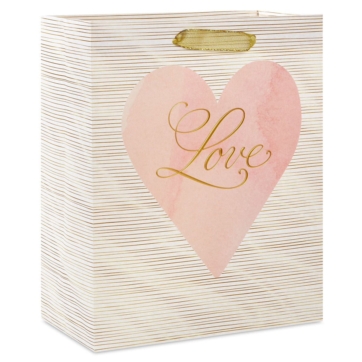 Hallmark 9.6'' Love Lettering on Pink Medium Gift Bag