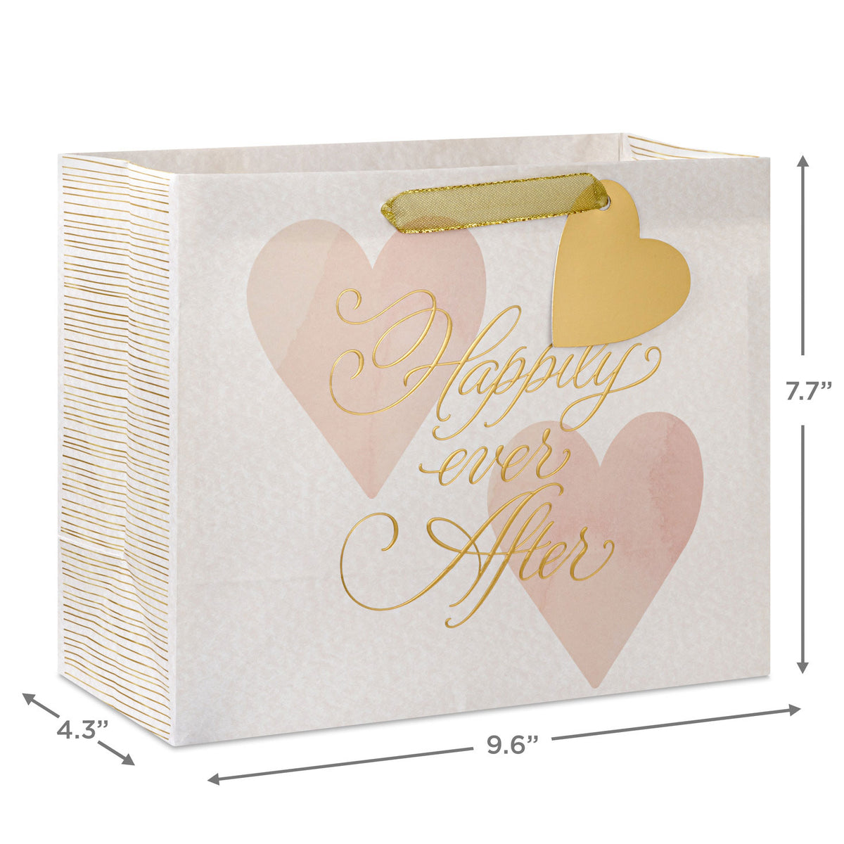 Hallmark 7.7'' Happily Ever After Medium Horizontal Gift Bag