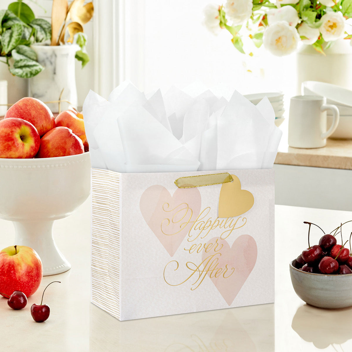 Hallmark 7.7'' Happily Ever After Medium Horizontal Gift Bag