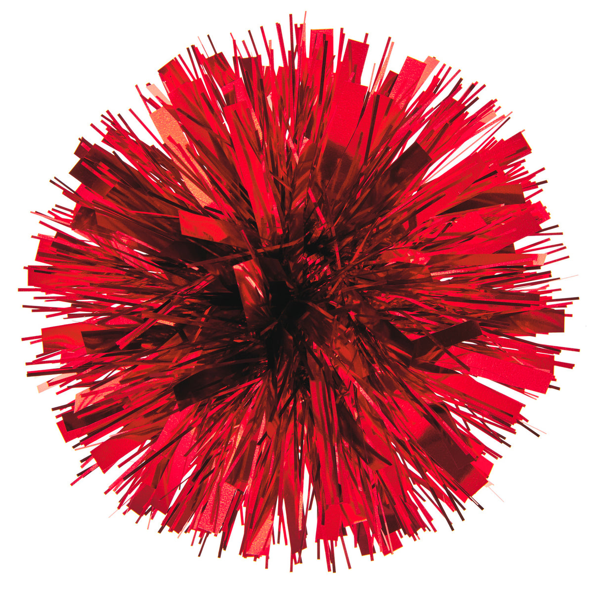 Hallmark 5.5" Red Metallic Pom-Pom Gift Bow