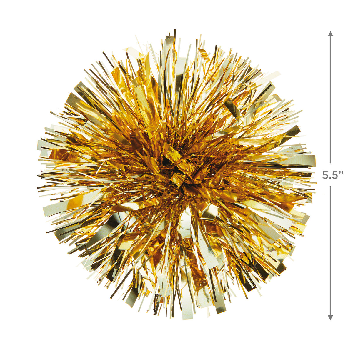 Hallmark 5.5" Gold Metallic Pom-Pom Gift Bow