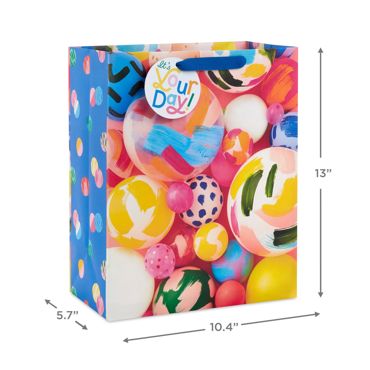 Hallmark 13'' Painted Balloons Large Gift Bag