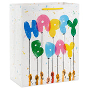 Hallmark 13'' Playful Balloons Large Birthday Gift Bag