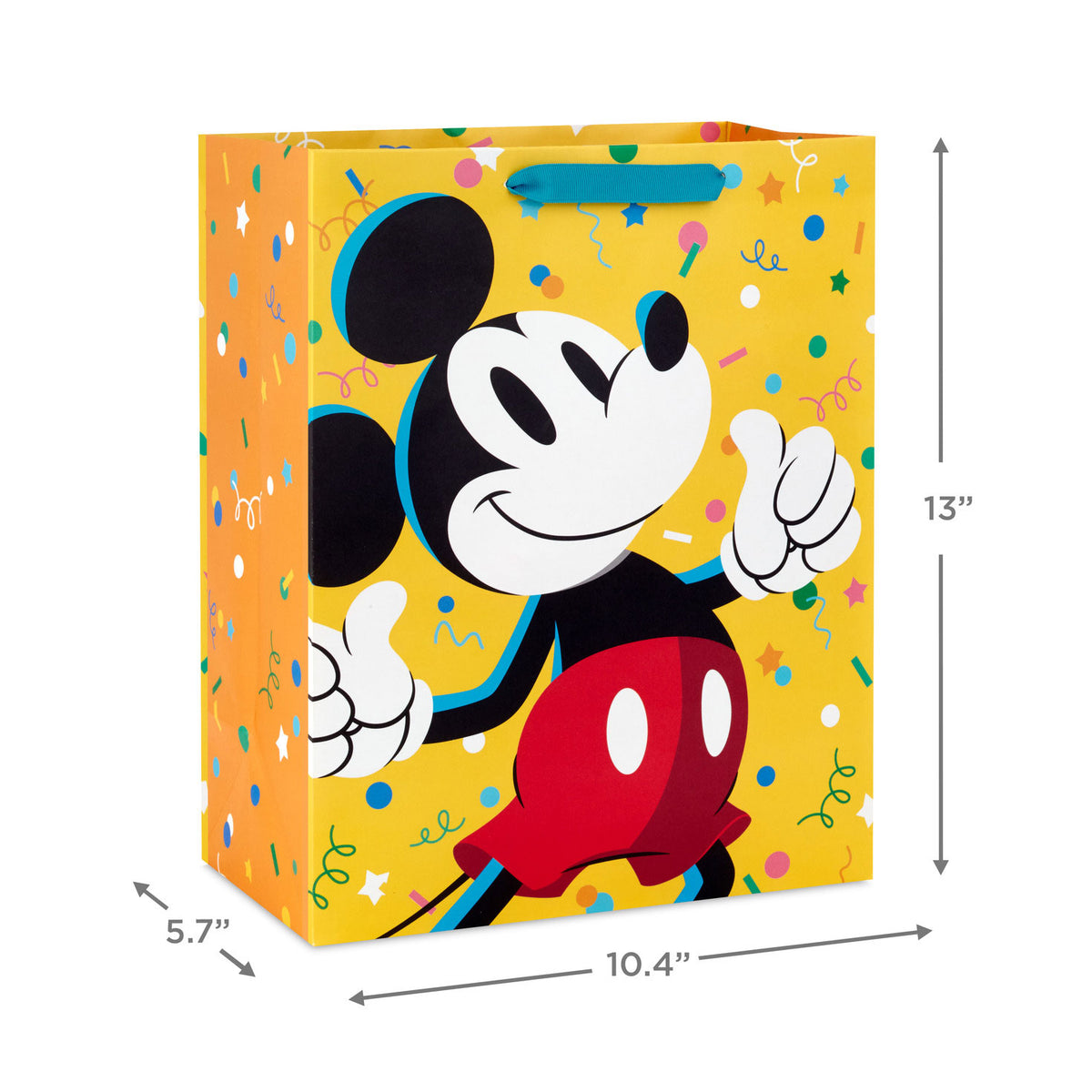 Hallmark 13'' Disney Mickey Mouse Thumbs Up Large Gift Bag
