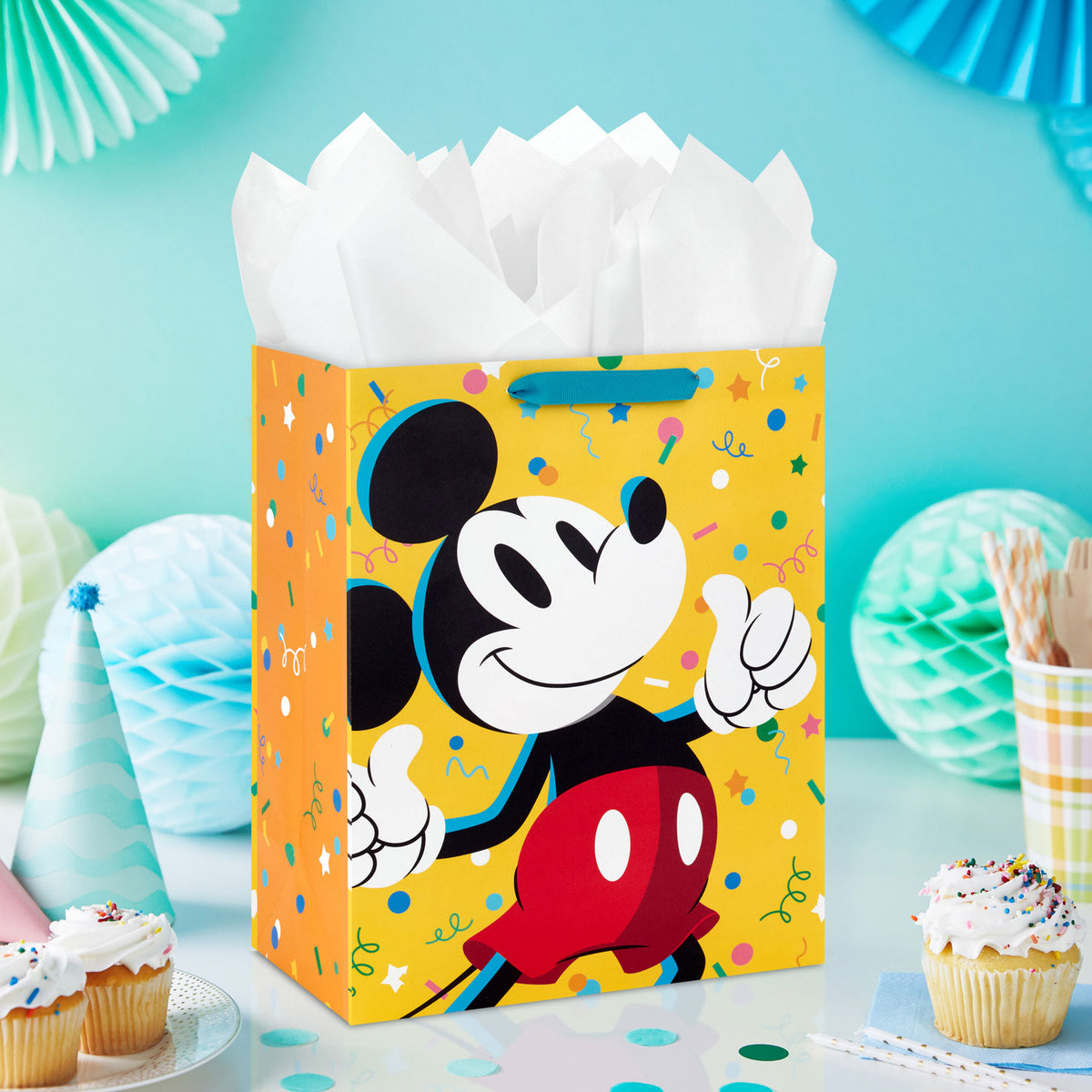 Hallmark 13'' Disney Mickey Mouse Thumbs Up Large Gift Bag