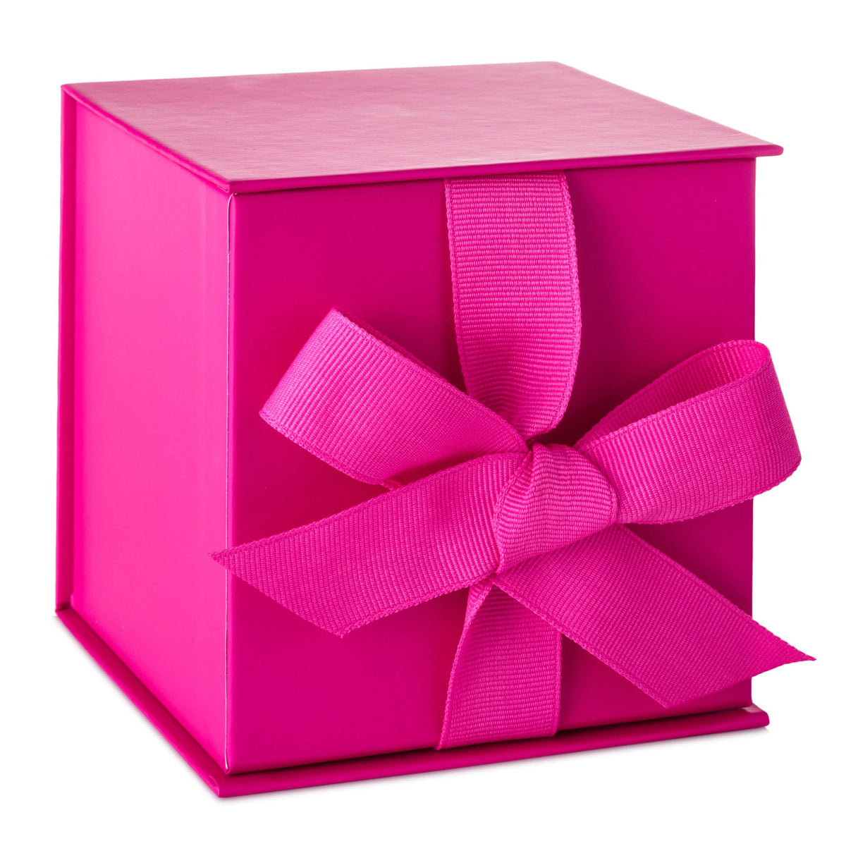 Hallmark 4.2'' Solid Hot Pink Small Square Gift Box