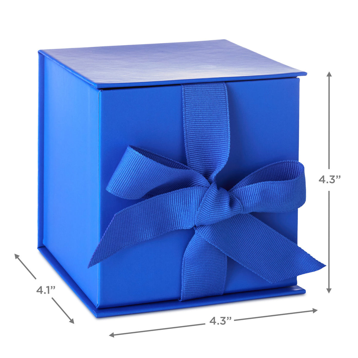 Hallmark 4.2'' Solid Royal Blue Small Square Gift Box