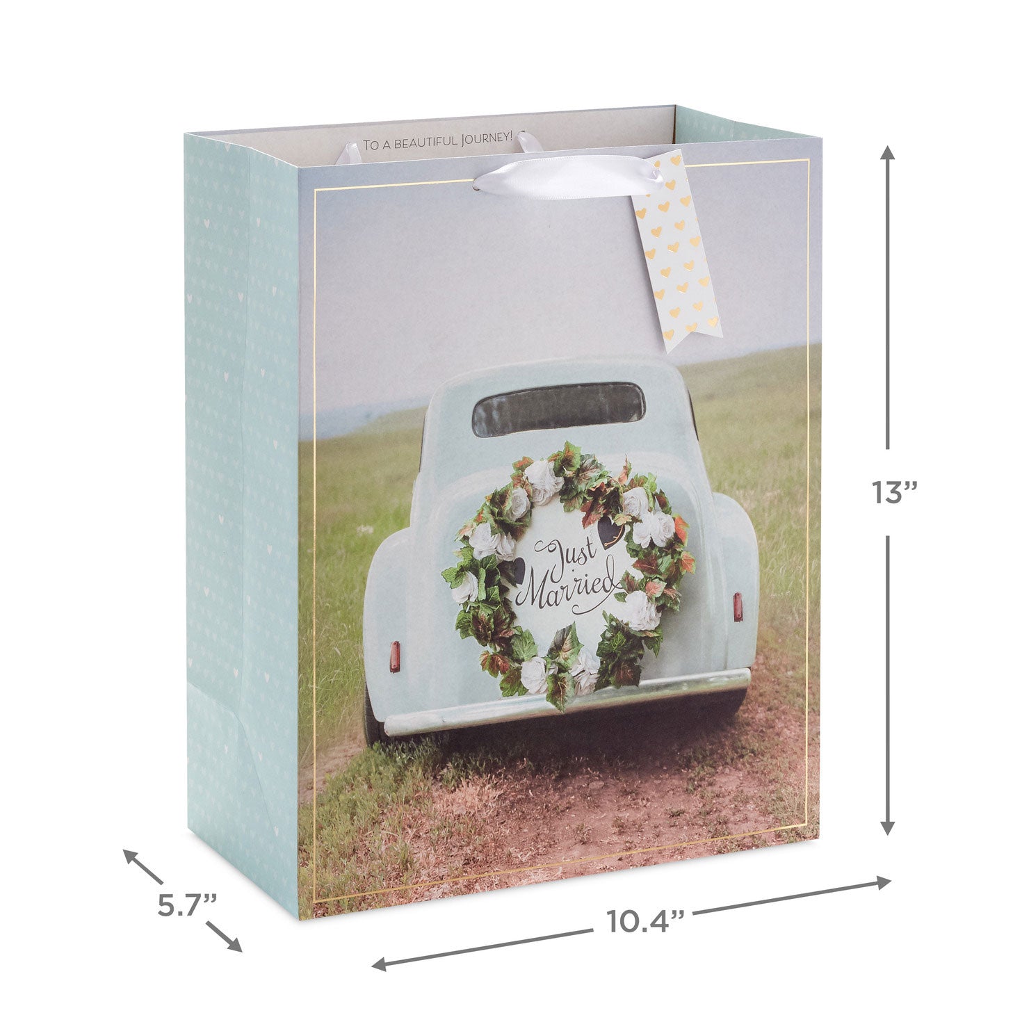 Hallmark 13'' Just Married Large Wedding Gift Bag