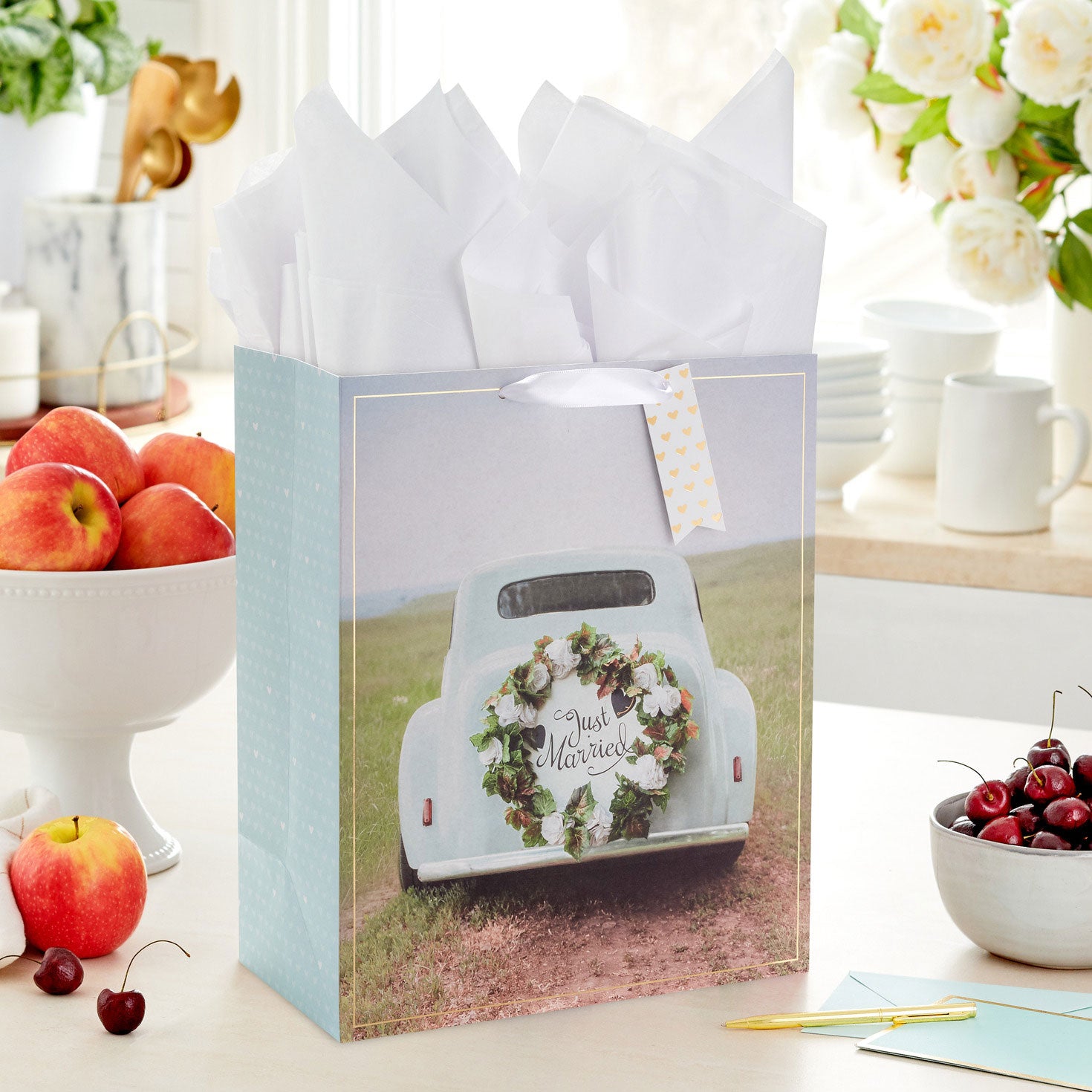 Hallmark 13'' Just Married Large Wedding Gift Bag