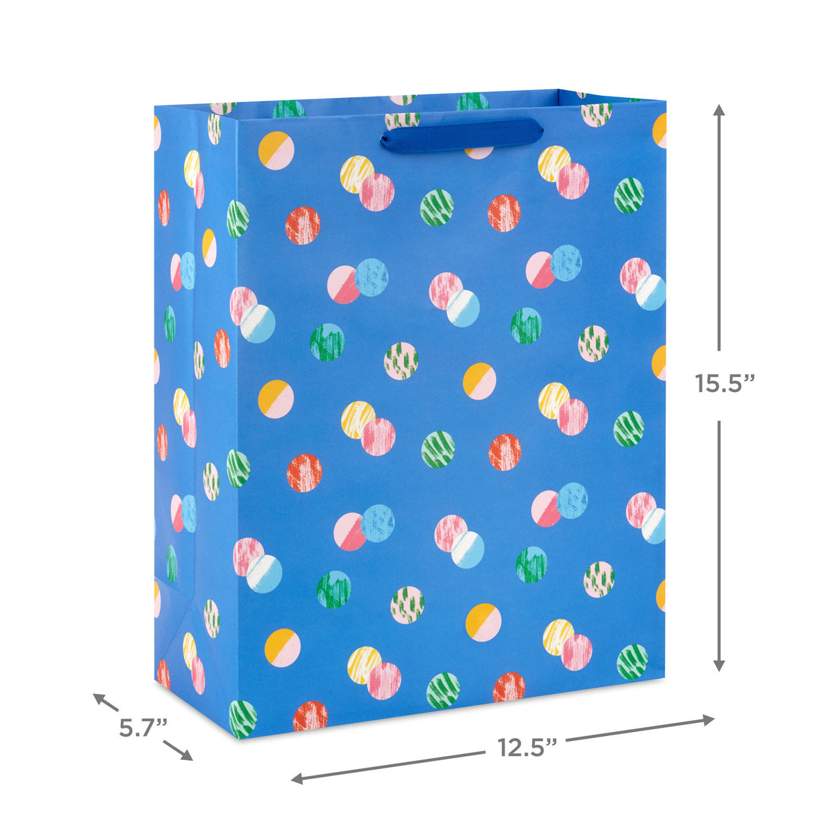 Hallmark 15.5'' Playful Dots on Blue Extra-Large Gift Bag