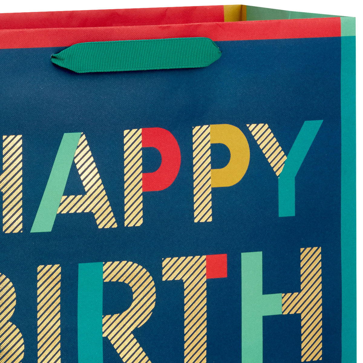 Hallmark 13'' Bold Stacked Wishes Large Birthday Gift Bag