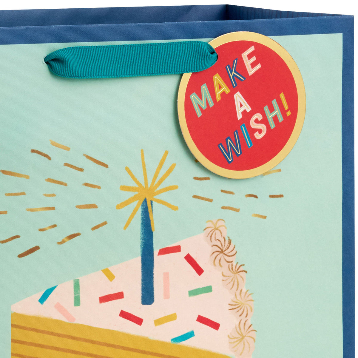 Hallmark 13'' Candle and Cake Slice Large Birthday Gift Bag