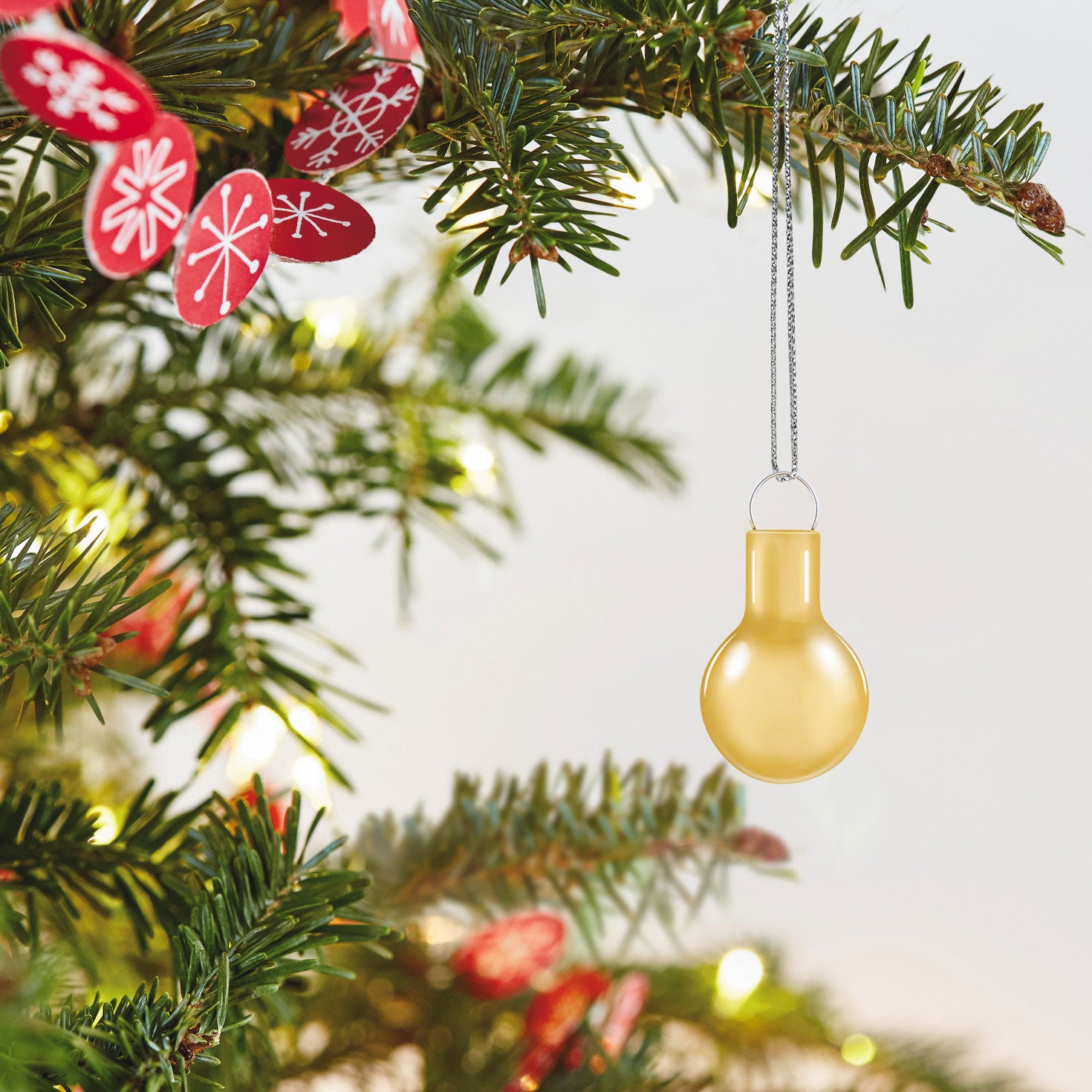 Hallmark Mini Festive Red, Gold and Green Glass Ornaments, Set of 15