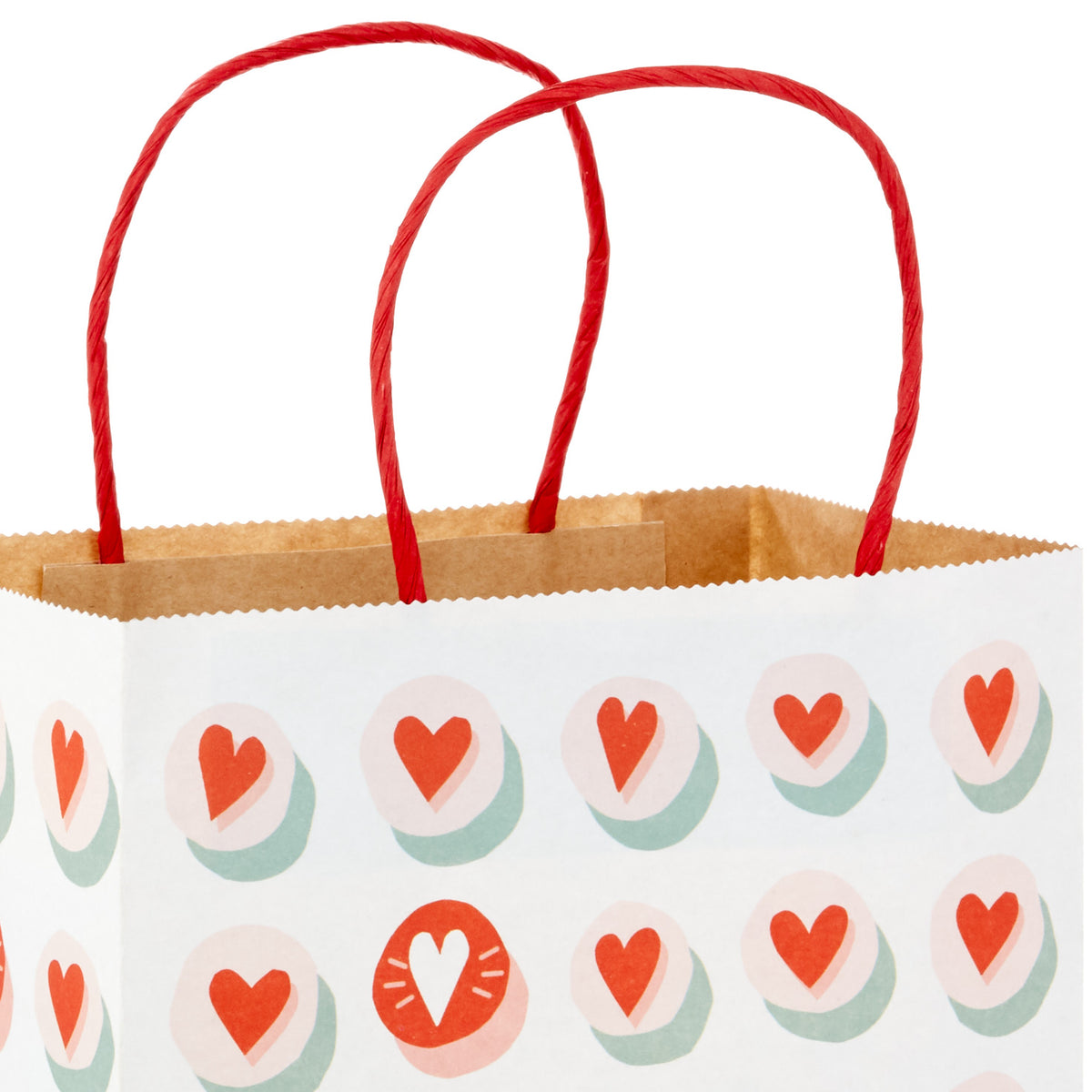 Hallmark 9.6" Heart Buttons Assorted Valentine's Day Gift Bags