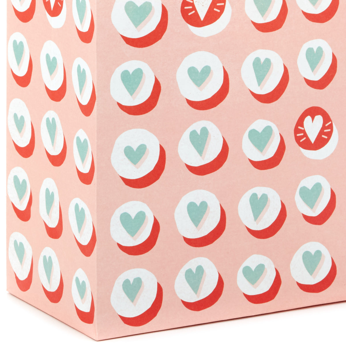 Hallmark 9.6" Heart Buttons Assorted Valentine's Day Gift Bags