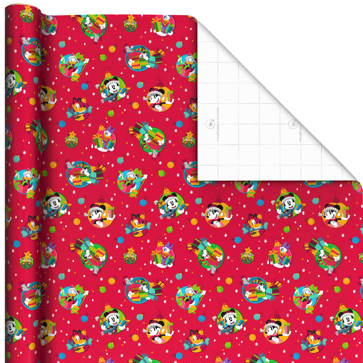 Hallmark Disney Mickey Mouse and Friends Christmas Wrapping Paper, 25 sq. ft.