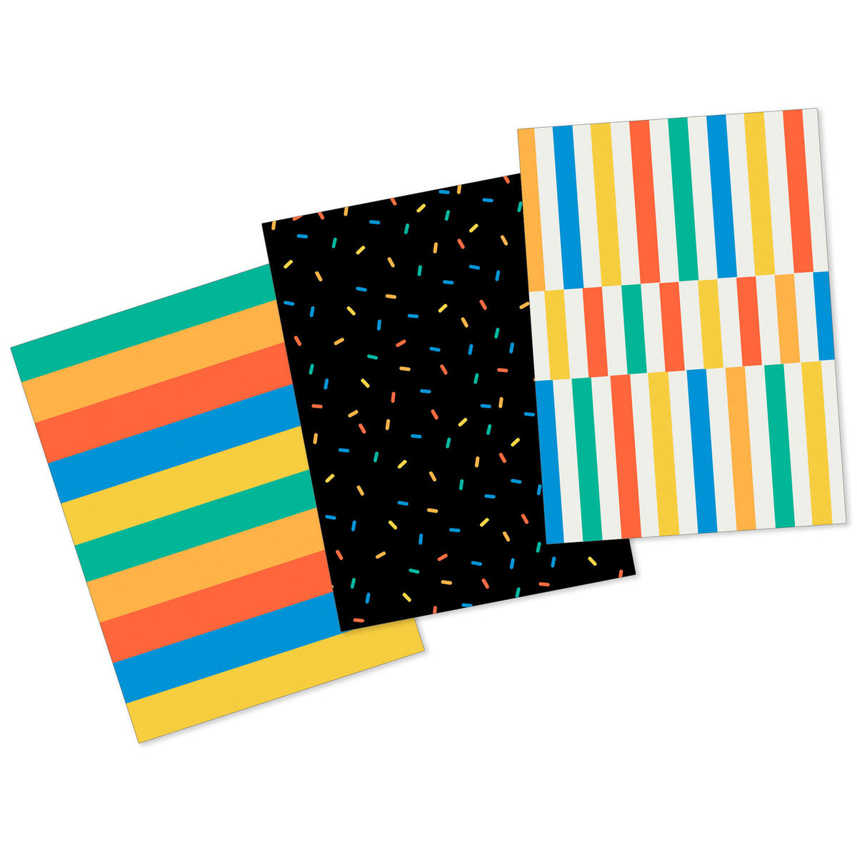 Hallmark Confetti and Stripes 3-Pack Small Gift Boxes