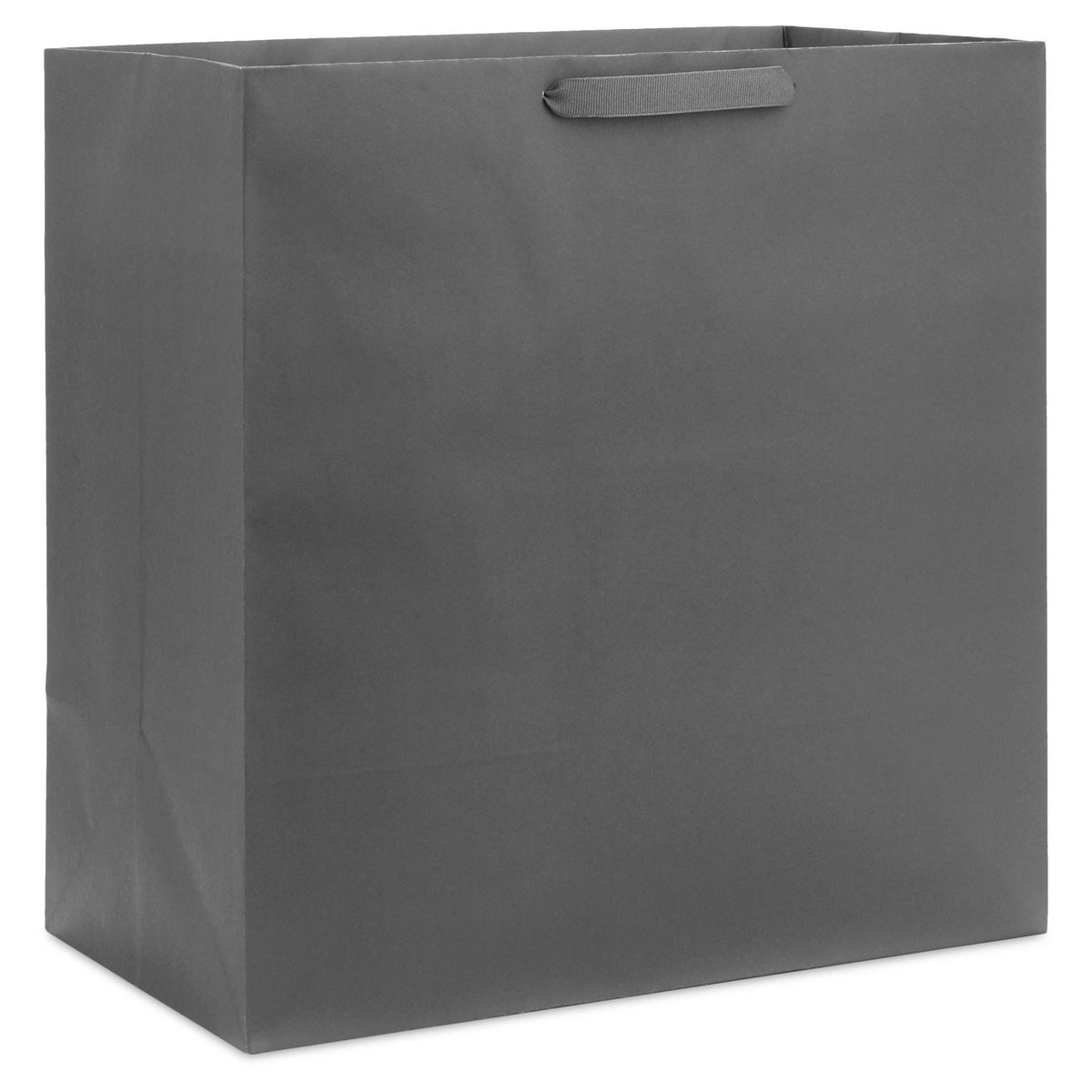 Hallmark 15'' Gray Extra-Deep Gift Bag