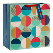 Hallmark 15'' Modern Semi-Circles Extra-Deep Gift Bag