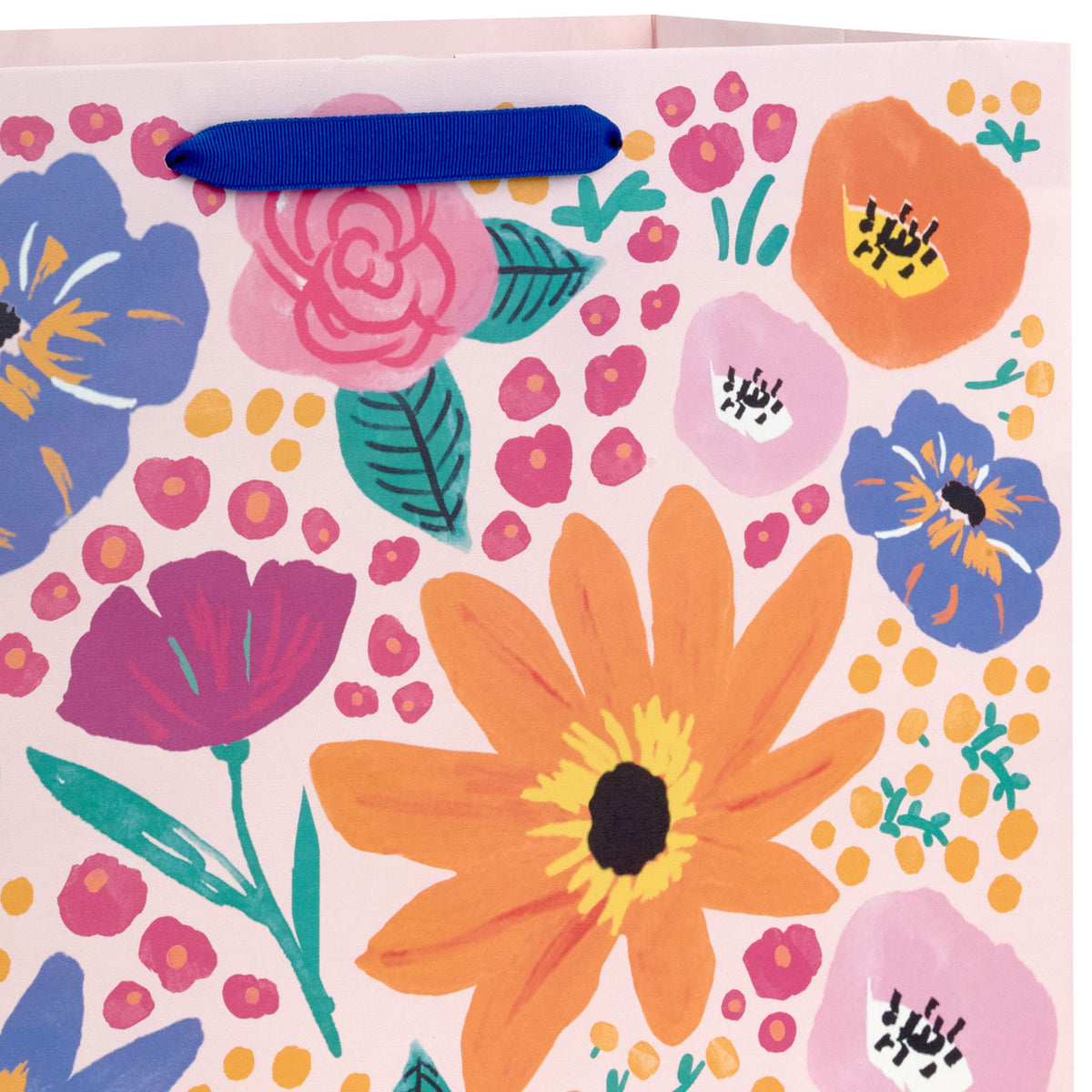 Hallmark 15'' Pink Garden Floral Extra-Deep Gift Bag