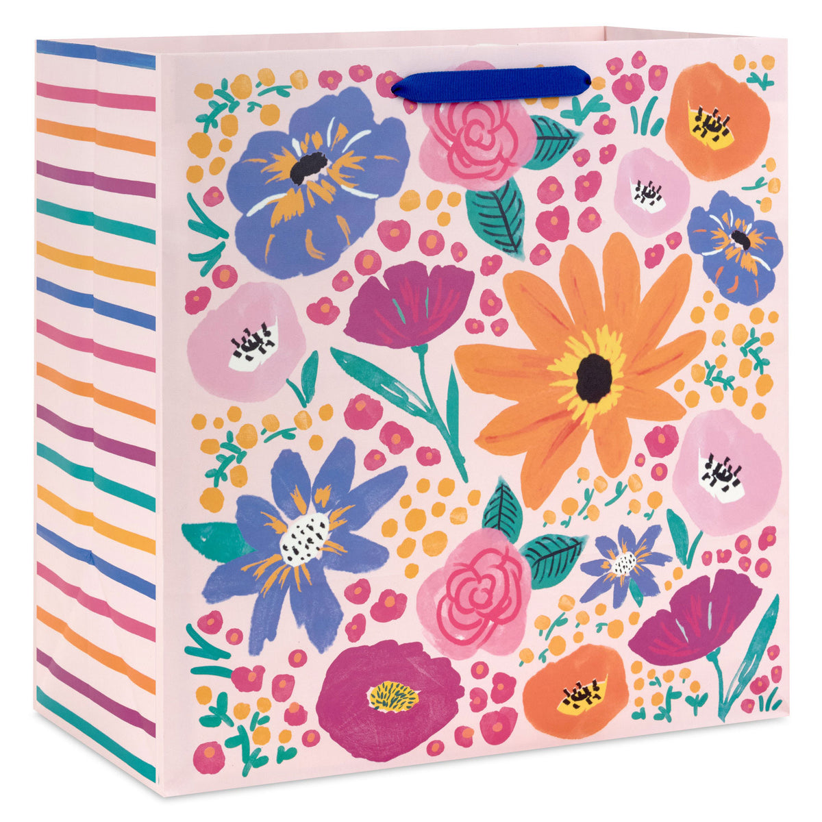 Hallmark 15'' Pink Garden Floral Extra-Deep Gift Bag