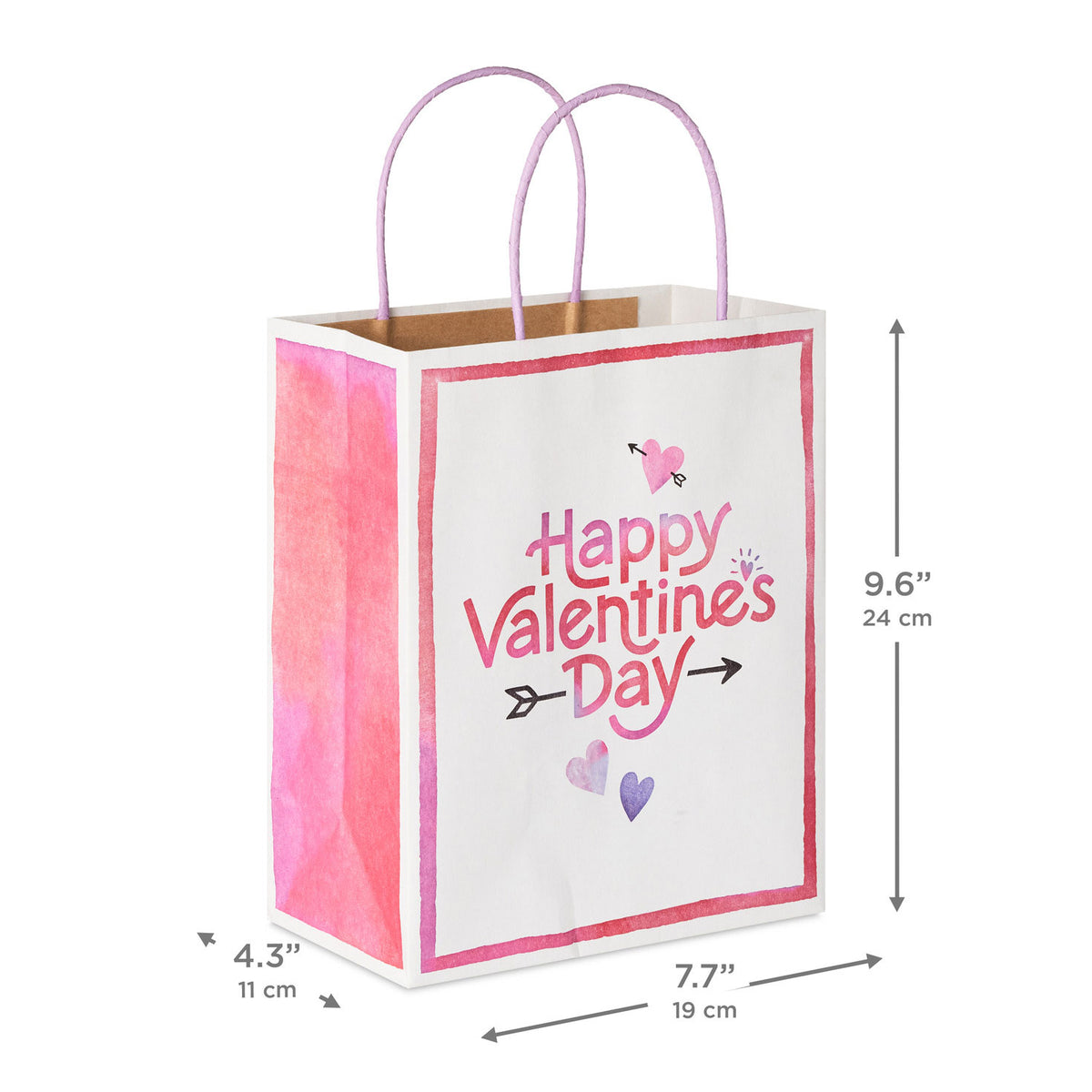 Hallmark 9.6'' Happy Vibes 3-Pack Assorted Medium Valentine's Day Gift Bag Bundle