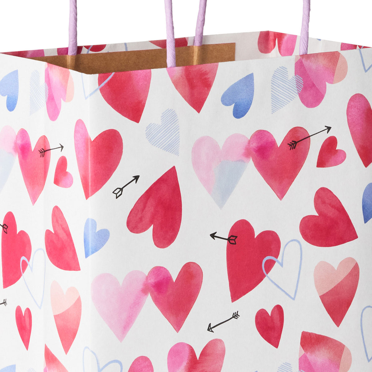 Hallmark 9.6'' Happy Vibes 3-Pack Assorted Medium Valentine's Day Gift Bag Bundle
