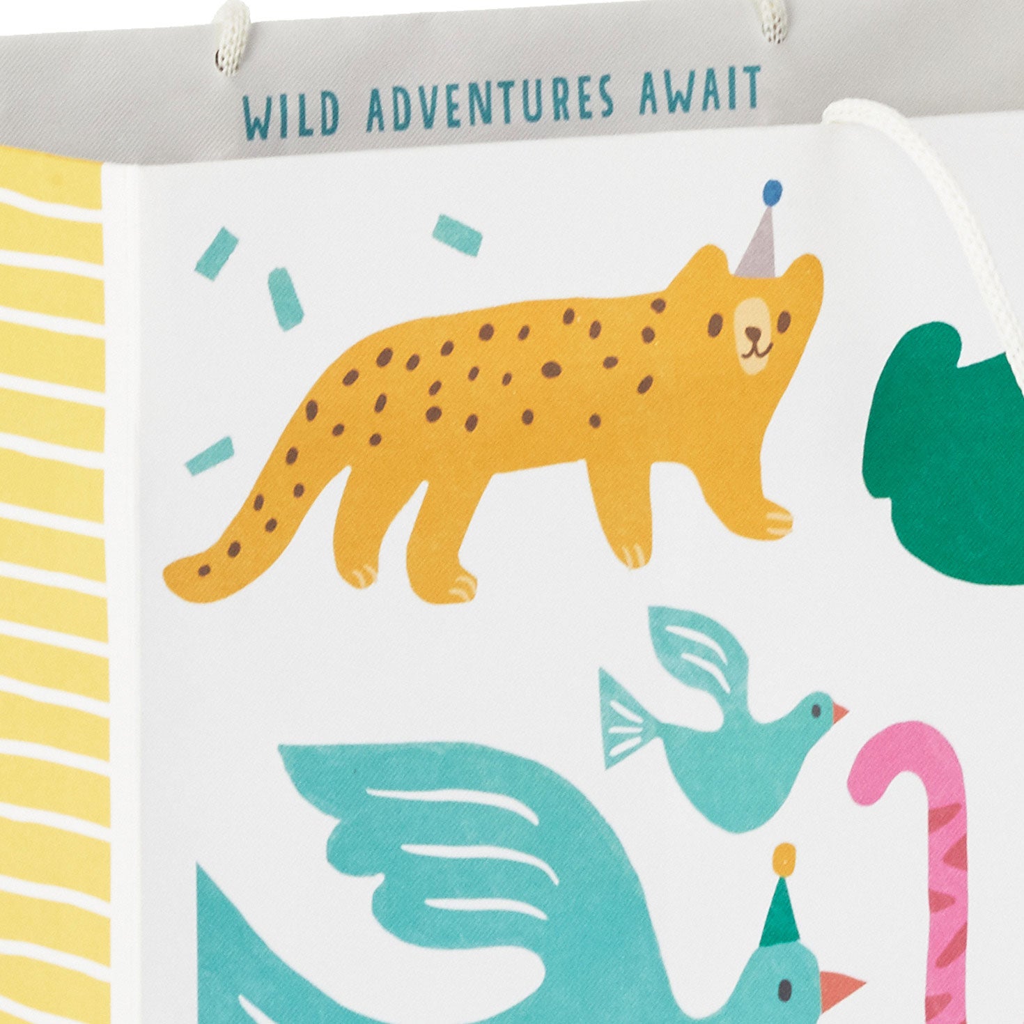 Hallmark 15'' Zoo Animals Extra-Deep Gift Bag