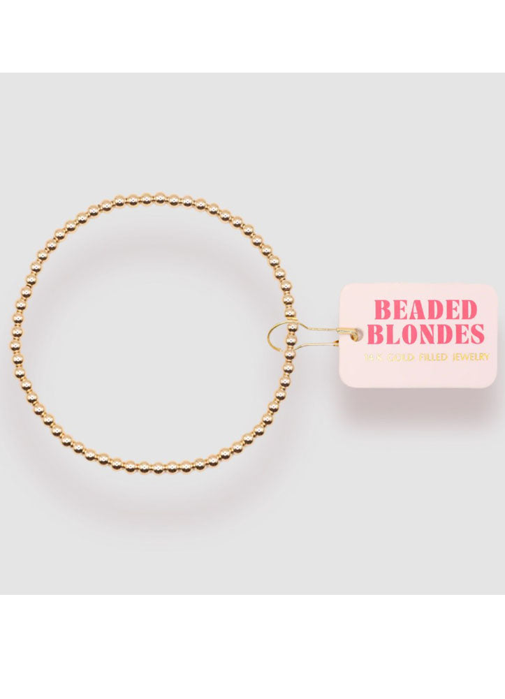 3mm Beaded Bracelet by Beaded Blondes