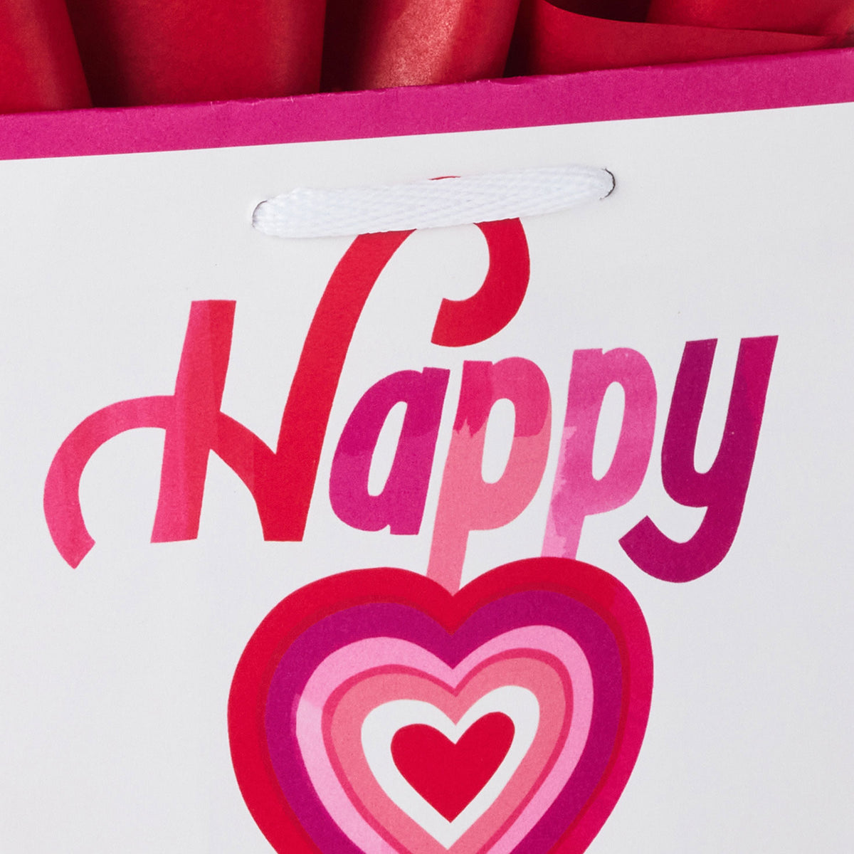 Hallmark 6.5'' Happy Heart Day Small Valentine's Day Gift Bag With Tissue Paper