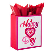 Hallmark 6.5'' Happy Heart Day Small Valentine's Day Gift Bag With Tissue Paper