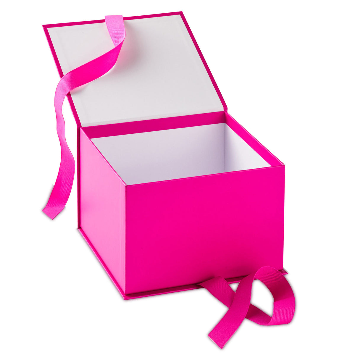 Hallmark 7.2'' Solid Hot Pink Large Square Gift Box