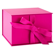 Hallmark 7.2'' Solid Hot Pink Large Square Gift Box