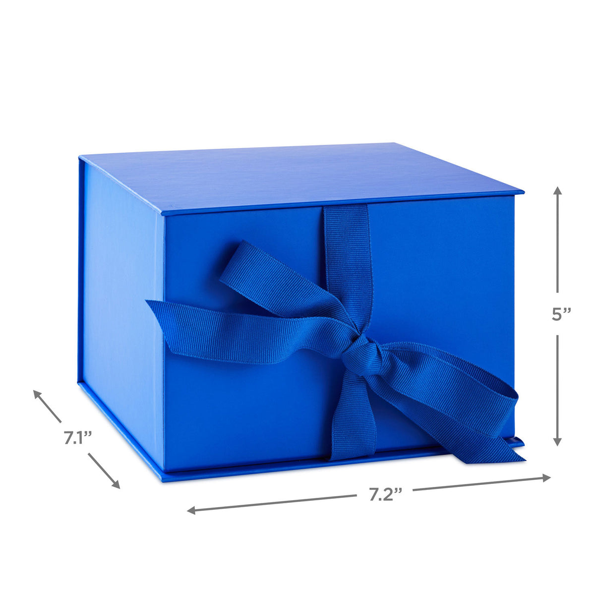 Hallmark 7.2'' Solid Royal Blue Large Square Gift Box