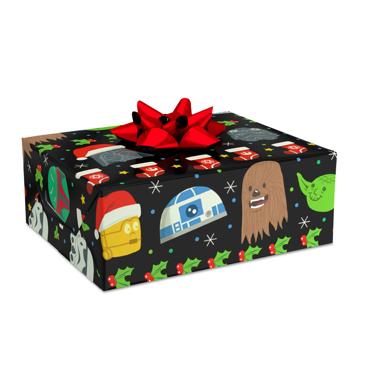 Hallmark Star Wars™ Faces Christmas Wrapping Paper, 70 sq. ft.