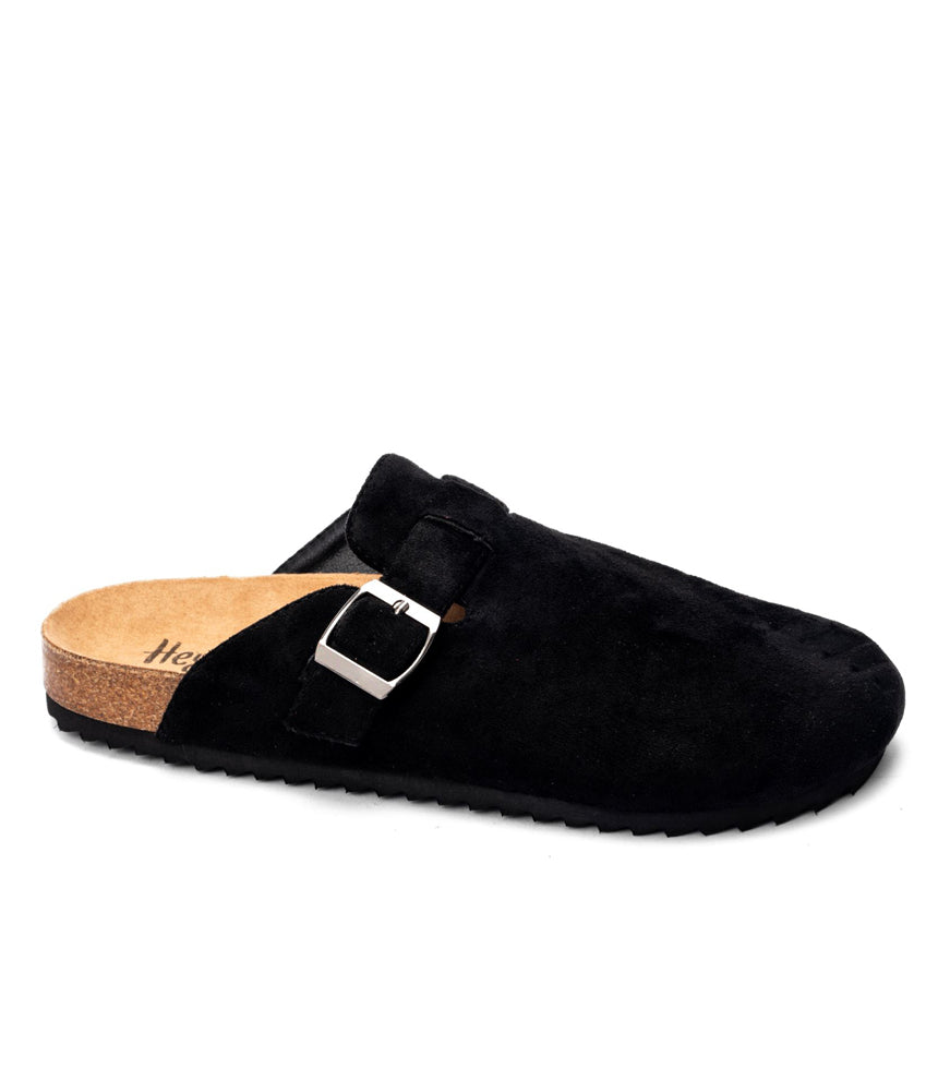 One For The Books in Black Faux Suede by Corkys