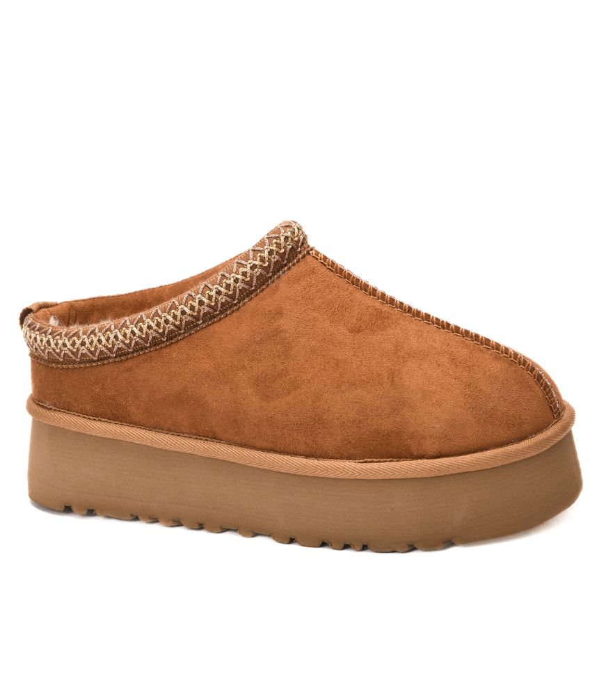 Pillow Talk in Tobacco Faux Suede by Corkys
