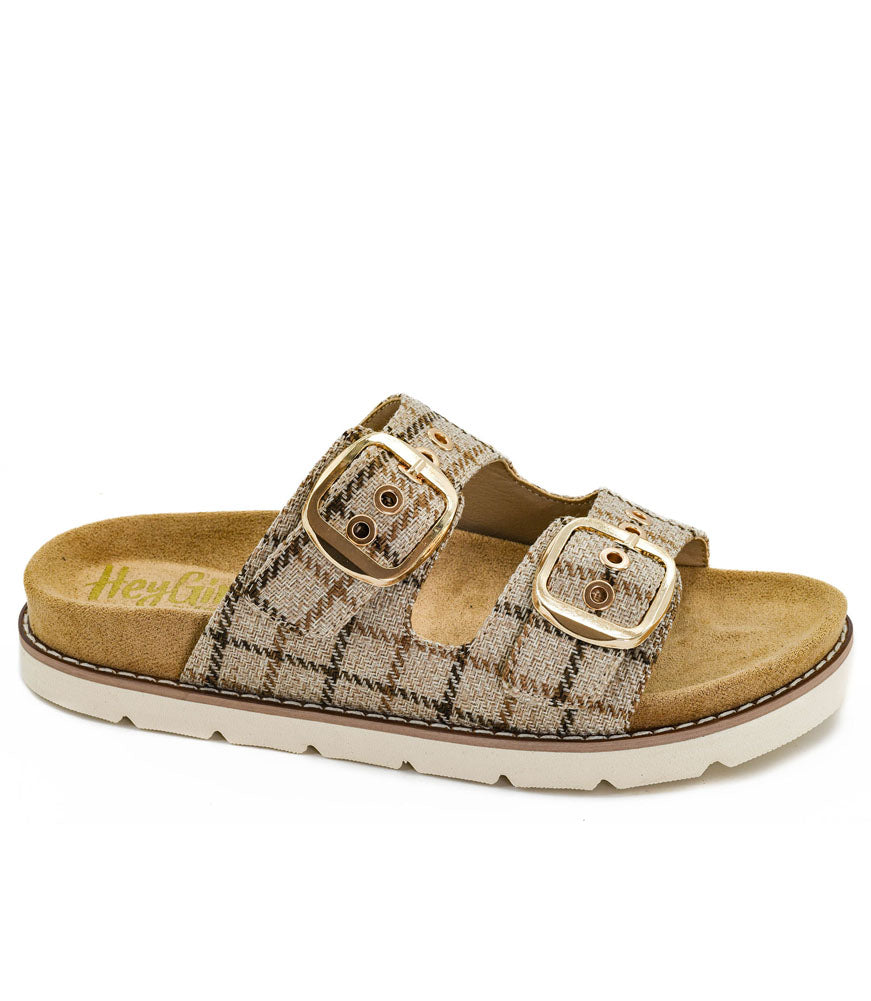 Feelin Saucy in Tan Plaid by Corkys