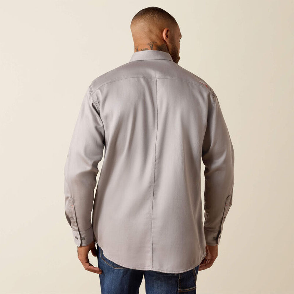 FR Solid LS Work Shirt in Silver Fox by Ariat