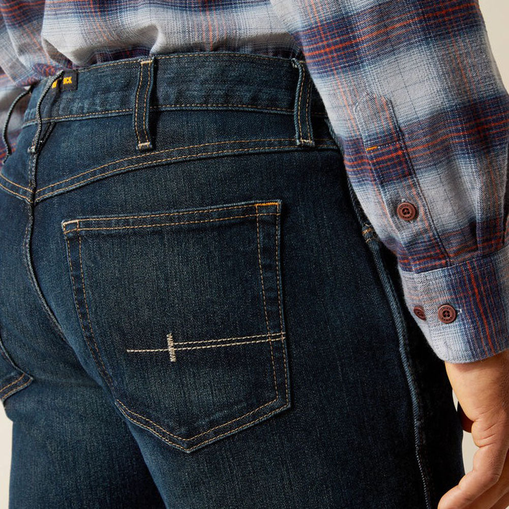 Rebar M5 DuraStretch Straight Jean in Blackstone by Ariat